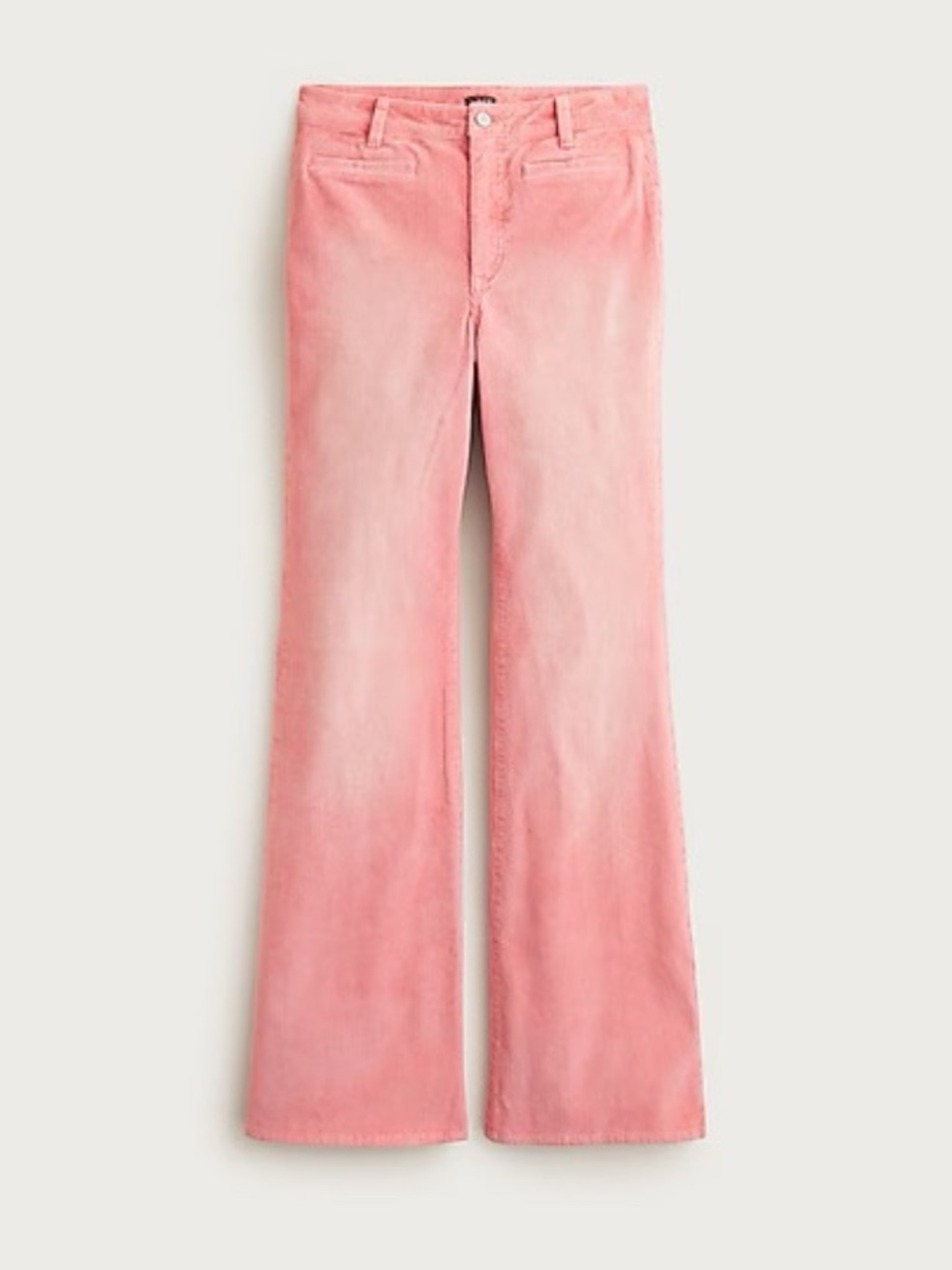 J.Crew Vintage Flare Pant in Corduroy 28 Tall Coral Reef Color NWOT